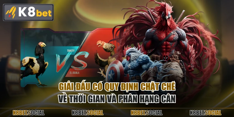 Giải đấu có quy định chặt chẽ về thời gian và phân hạng cân